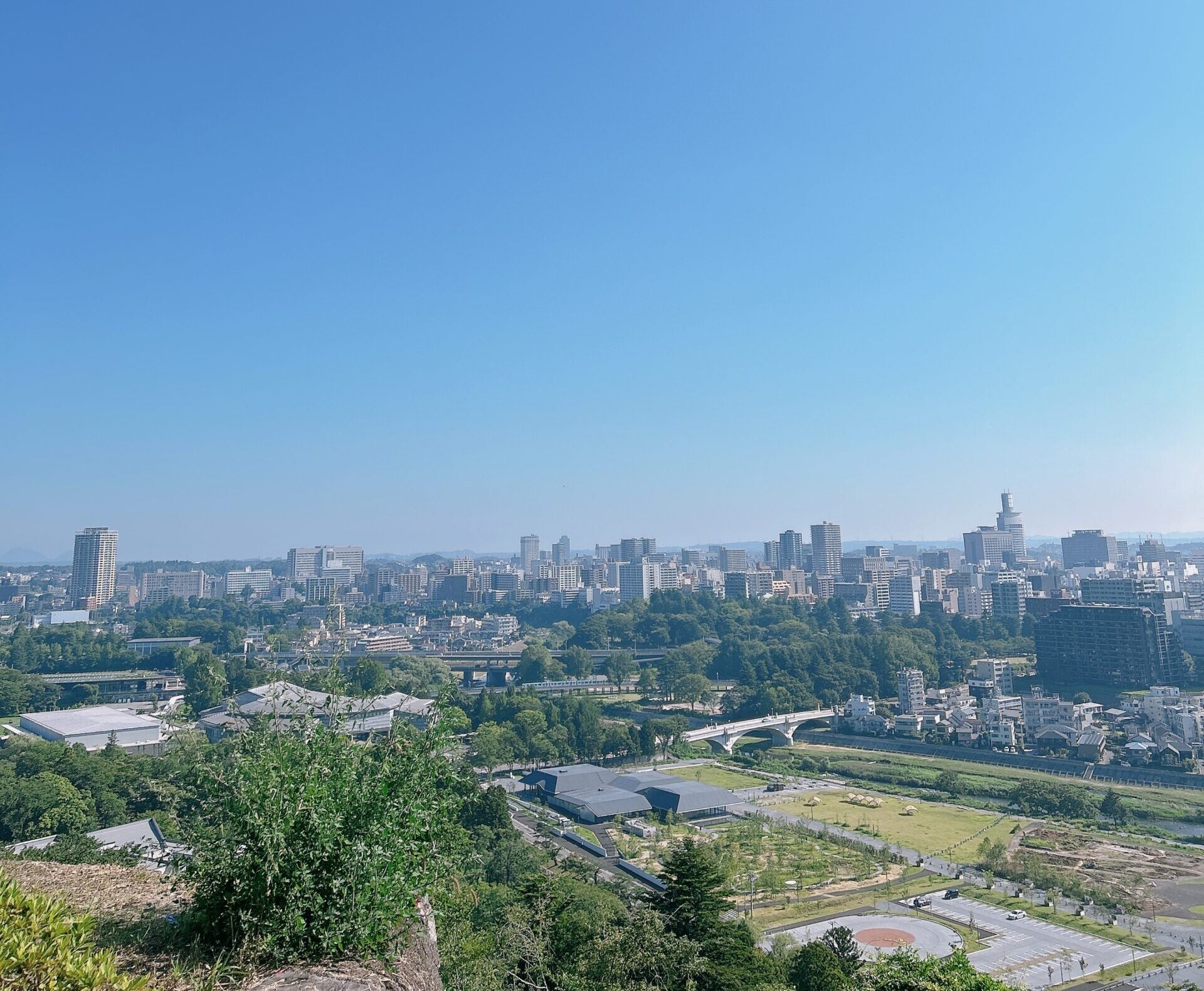 仙台城（青葉城）からの景色