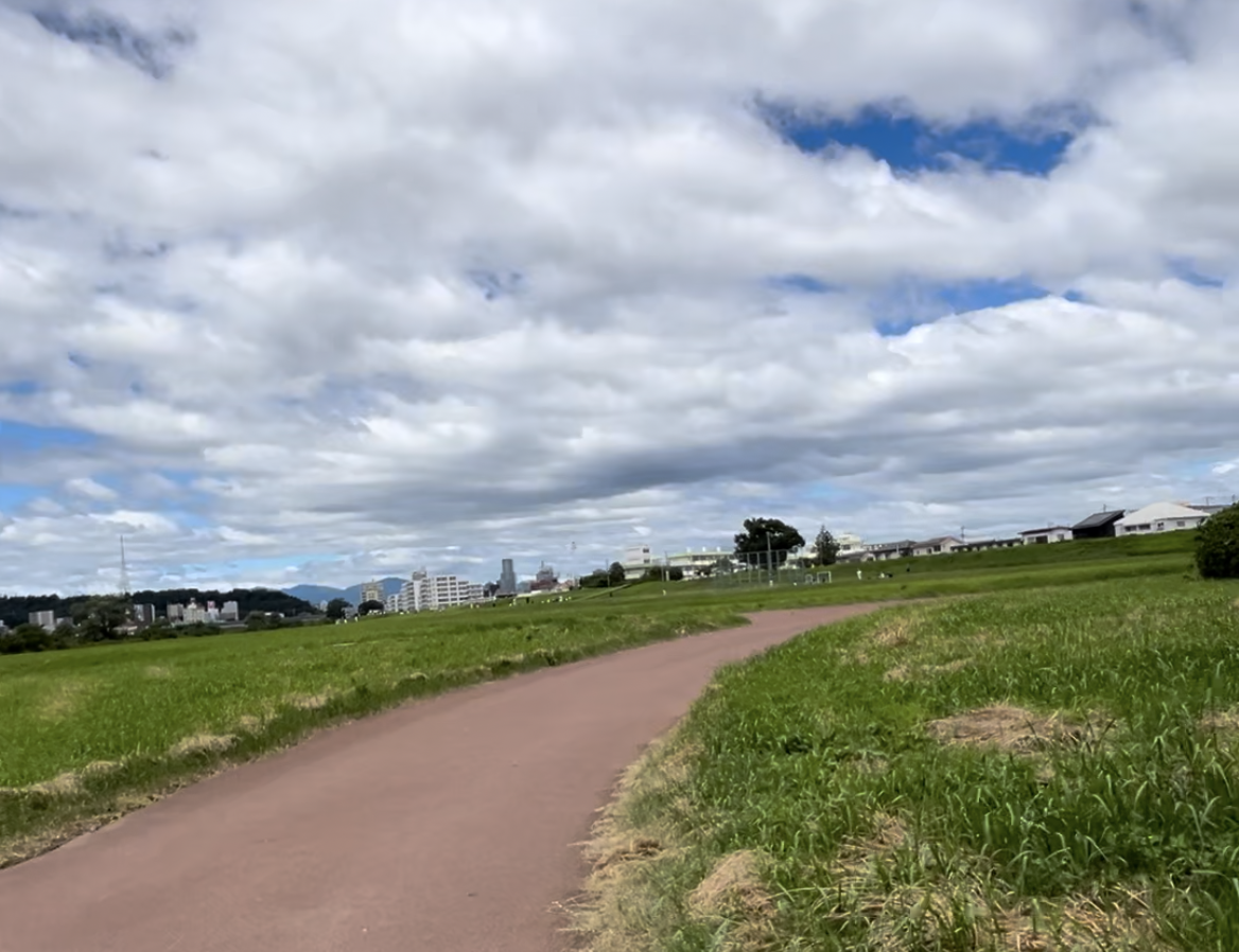 宮城ランニングコース　広瀬川若林緑地