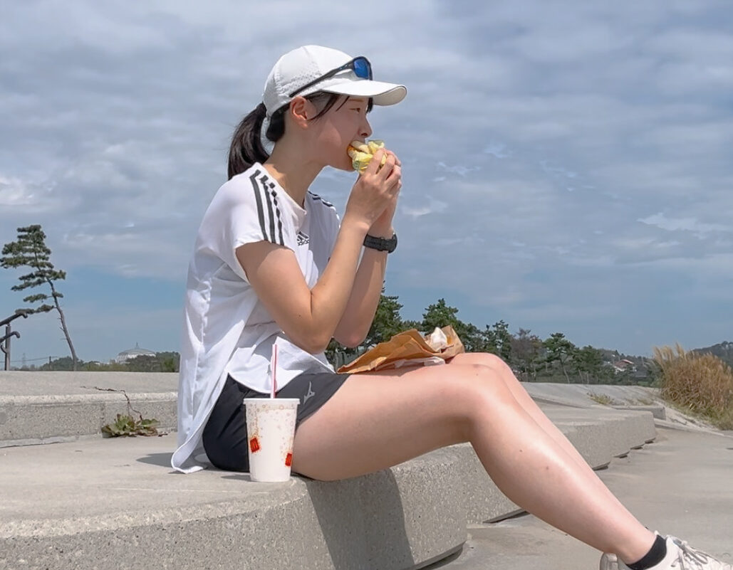 ランニング　朝活　宮城県七ヶ浜町菖蒲田浜