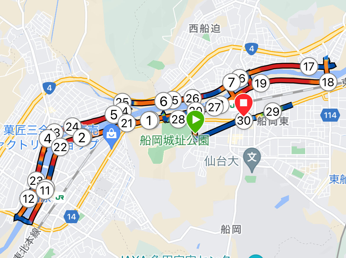 30km走ランニングコース