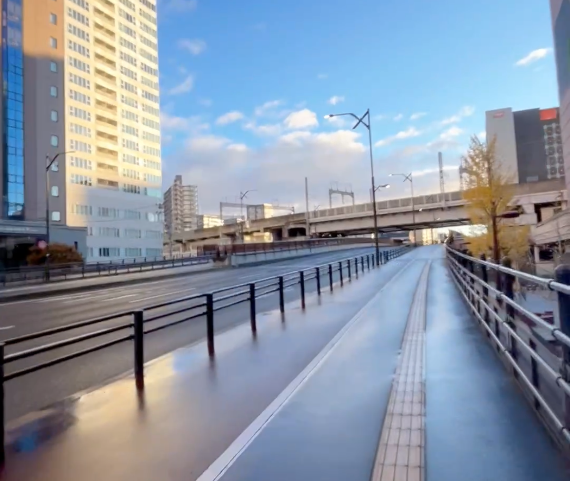 仙台ランニングコース　仙台駅付近