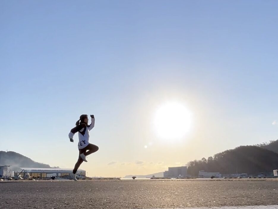 女川　一人旅　ランニング