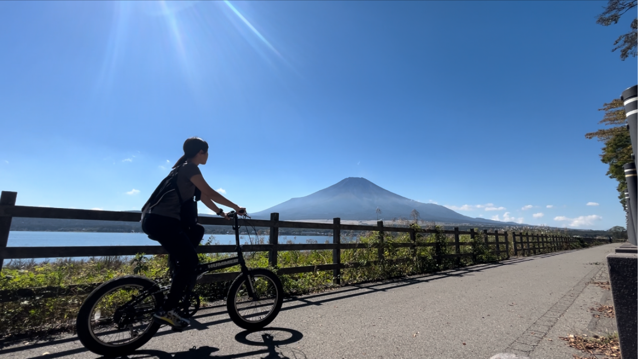 山中湖 サイクリング